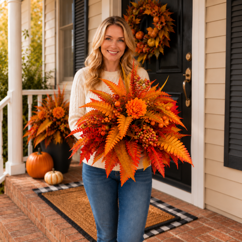 💥Hot Sale 50% Off 🍂 Autumn Harvest Floral Garden Stake Arrangement