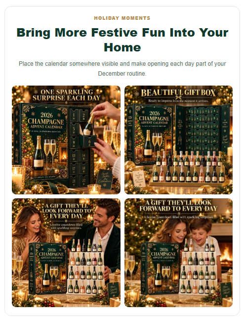 🎅Best Gift For Christmas - Sale 49 % OFF🎅🥂 24 Champagne Advent Calendar 2026 🎄